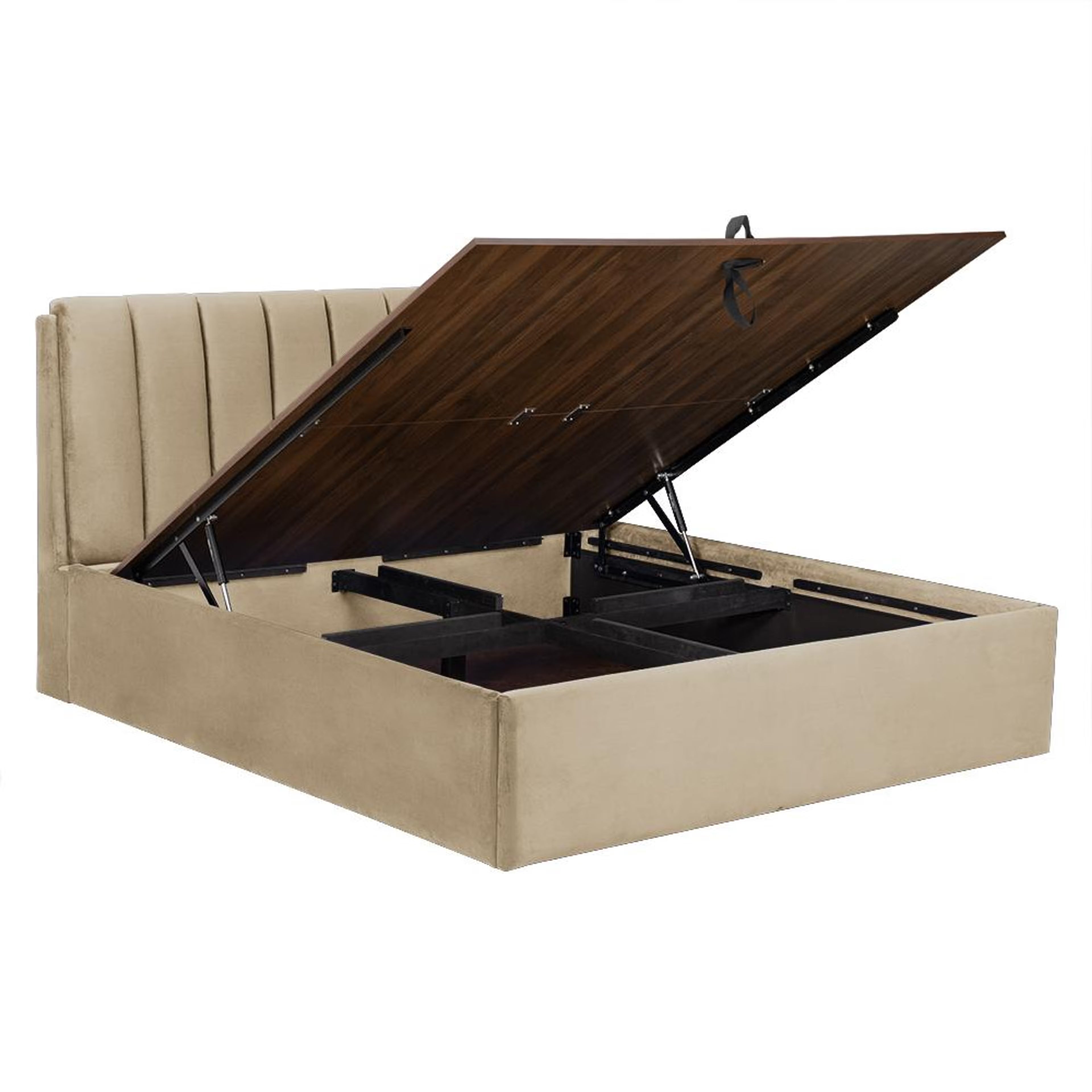 Additional Storage - Hydraulic Storage (Manual Storage Bed) - Luxe Maple