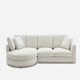 John Wick Premium Modern Sofa Set In Suede - Luxe Maple