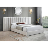 Longline Premium Upholstered Bed In Suede - Luxe Maple