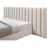 Longline Premium Upholstered Bed In Suede - Luxe Maple
