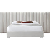 Longline Premium Upholstered Bed In Suede - Luxe Maple