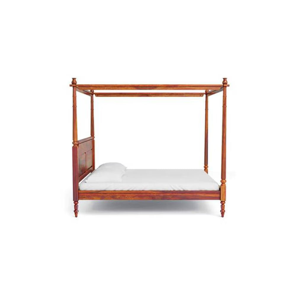 Kello Poster Bed Non Storage In Honey Oak Finish - Luxe Maple