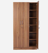 Kelly 3 Door Wardrobes In Walnut - Luxe Maple