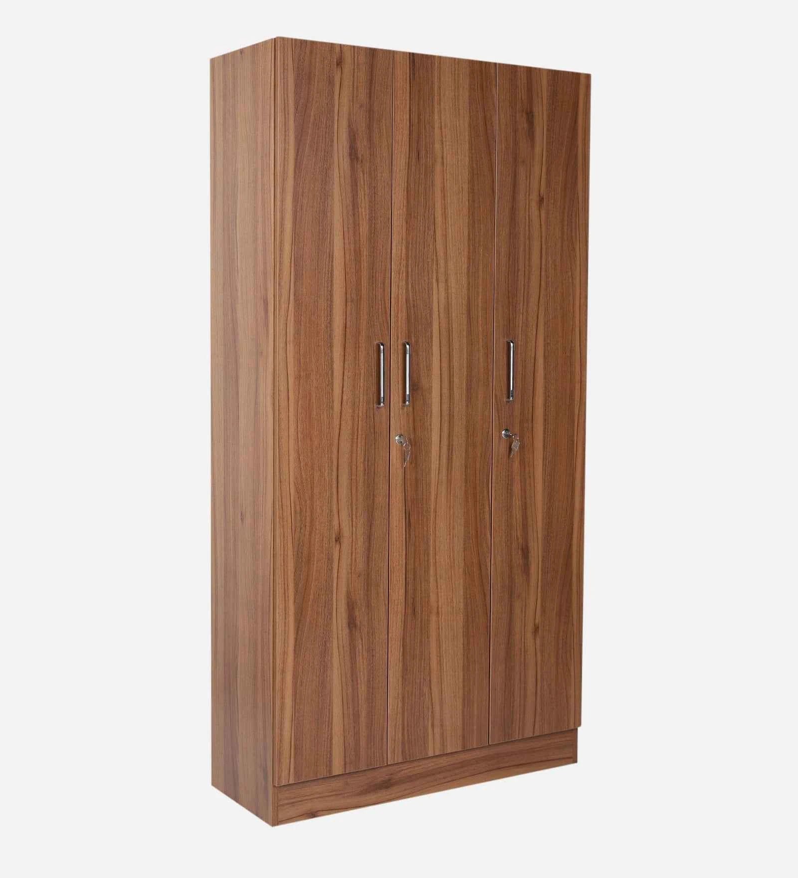 Kelly 3 Door Wardrobes In Walnut - Luxe Maple