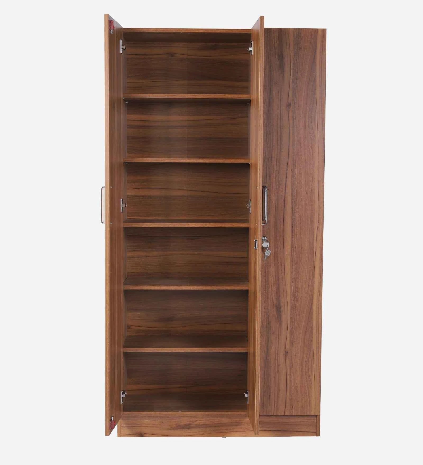 Kelly 3 Door Wardrobes In Walnut - Luxe Maple