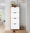 Kibo Shoe Rack In Laminate Wood - Luxe Maple