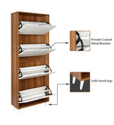 Kibo Shoe Rack In Laminate Wood - Luxe Maple