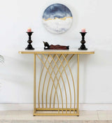 Kisco Console Table In Stainless Steel 304 - Luxe Maple