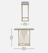 Kisco Console Table In Stainless Steel 304 - Luxe Maple - Luxe Maple