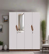 Lexus 4 Door Wardrobe In White & Walnut - Luxe Maple