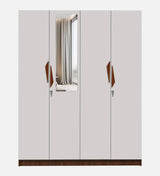 Lexus 4 Door Wardrobe In White & Walnut - Luxe Maple - Luxe Maple