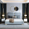 Logic Luxury Upholstered Bed in Suede | Premium Designer Bed - Luxe Maple