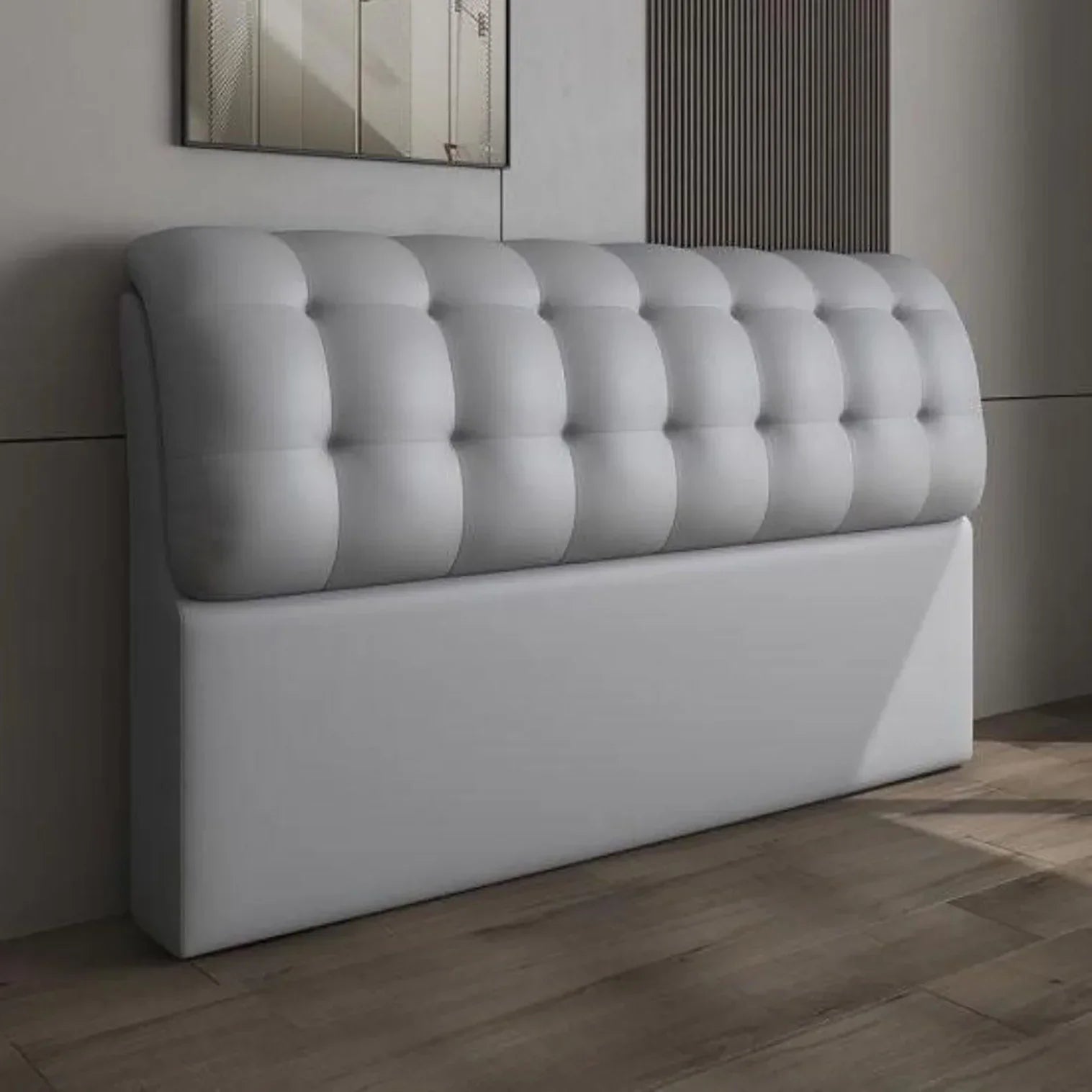 London Luxury Upholstered Bed in Leatherette | Modern Bed - Luxe Maple