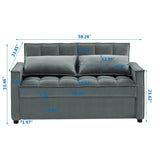 Kelvin Luxury Sofa Cum Bed - Luxe Maple