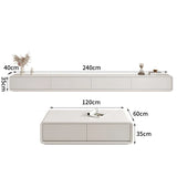 Kello Luxury TV Unit and Coffee Table in White - Luxe Maple