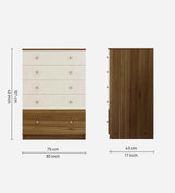 Magnum Chest Of Drawers In White - Luxe Maple