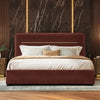 Milan Premium Upholstered Bed In Suede - Luxe Maple - Luxe Maple