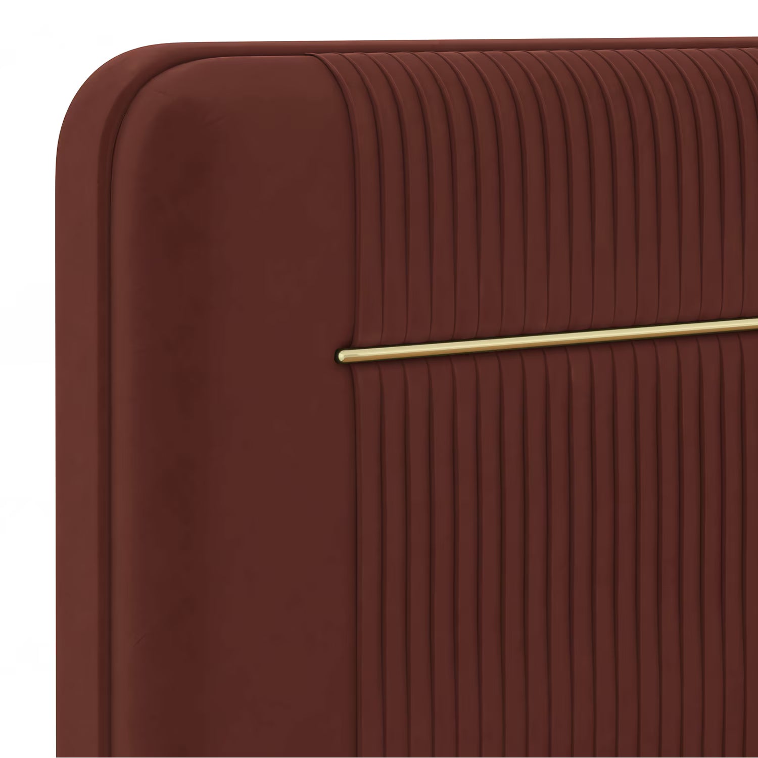 Milan Premium Upholstered Bed In Suede - Luxe Maple - Luxe Maple