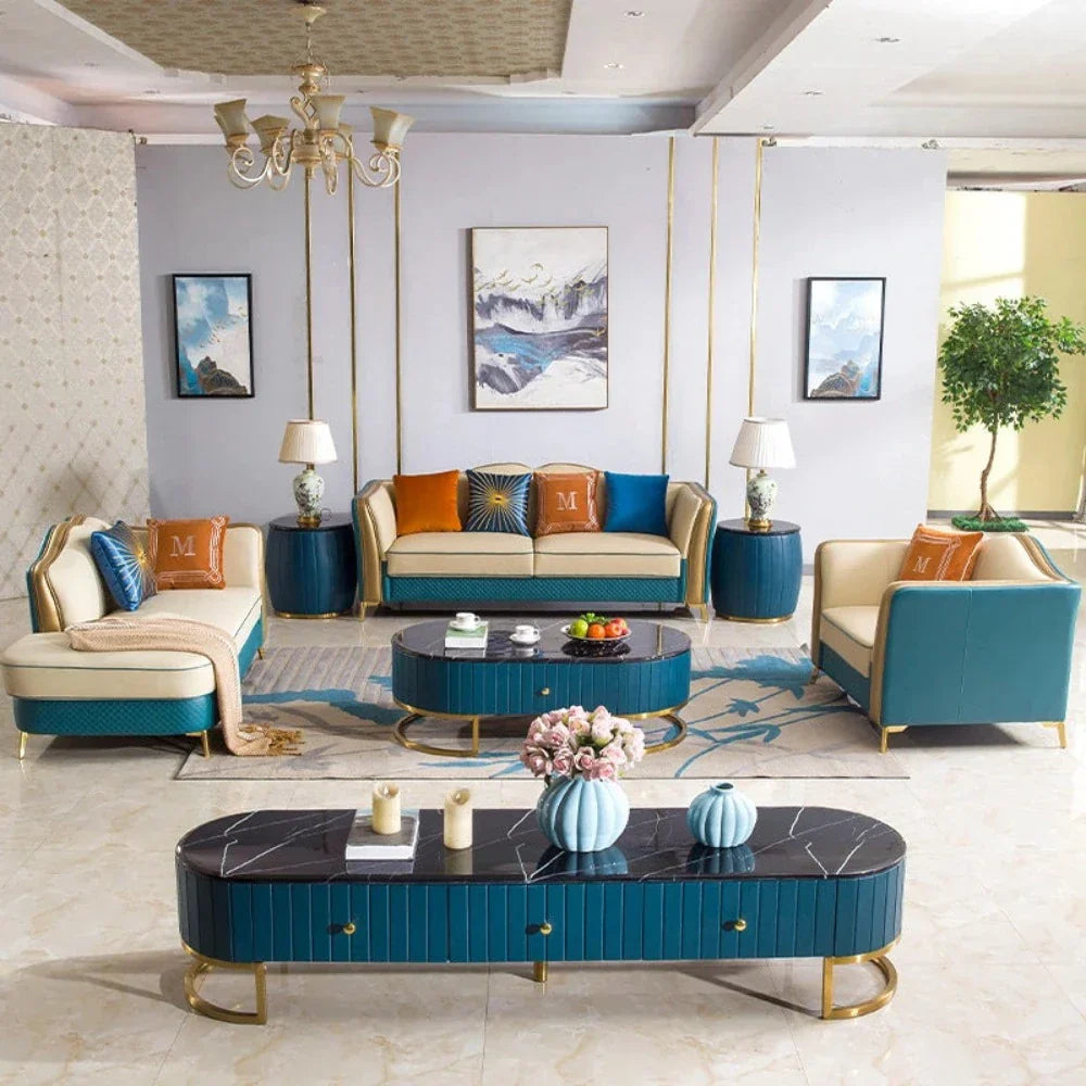 Urban Luxury Tv Unit & Center Table Combo - Luxe Maple