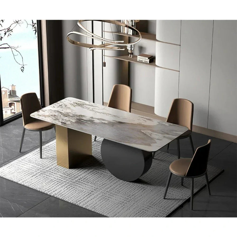 Kelly Luxury 6 Seater Dining Table - Luxe Maple