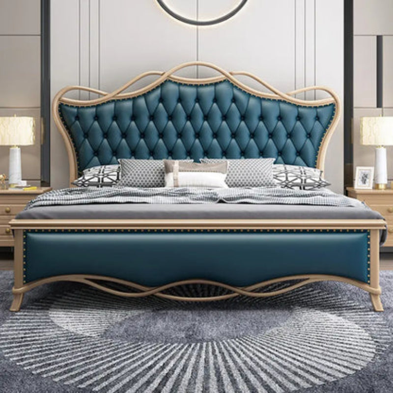 Paris Premium Upholstered Bed in Leatherette | Premium Designer Bed - Luxe Maple