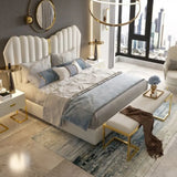 Pasco Premium Upholstered Bed in Suede | Premium Designer Bed - Luxe Maple