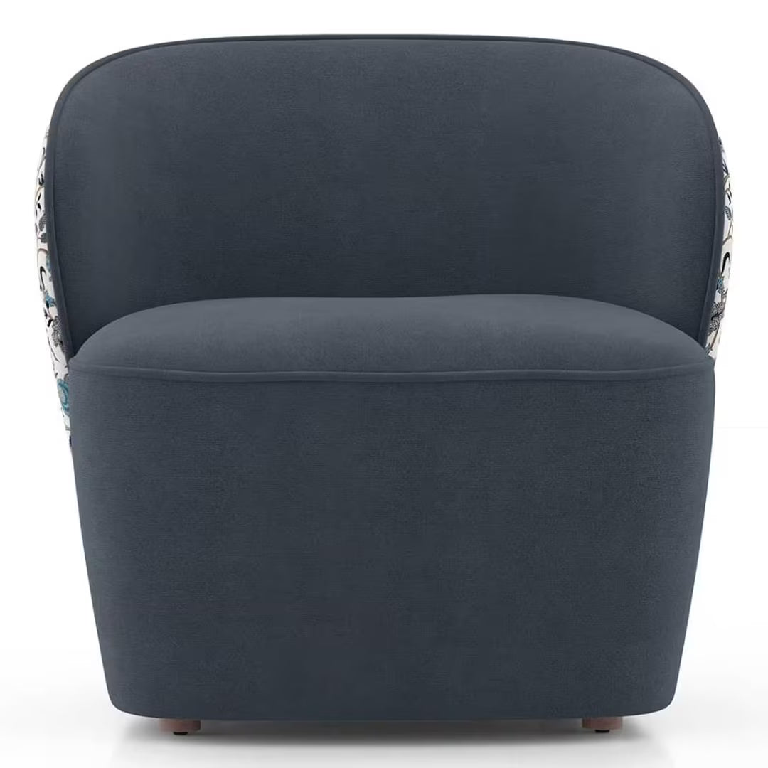 Port Accent Chair in Suede - Luxe Maple