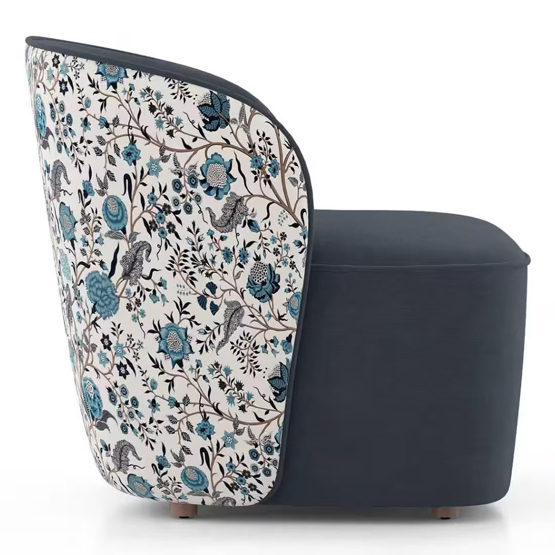Port Accent Chair in Suede - Luxe Maple