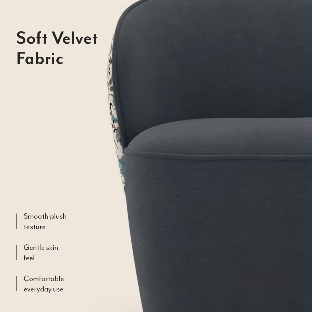 Port Accent Chair in Suede - Luxe Maple