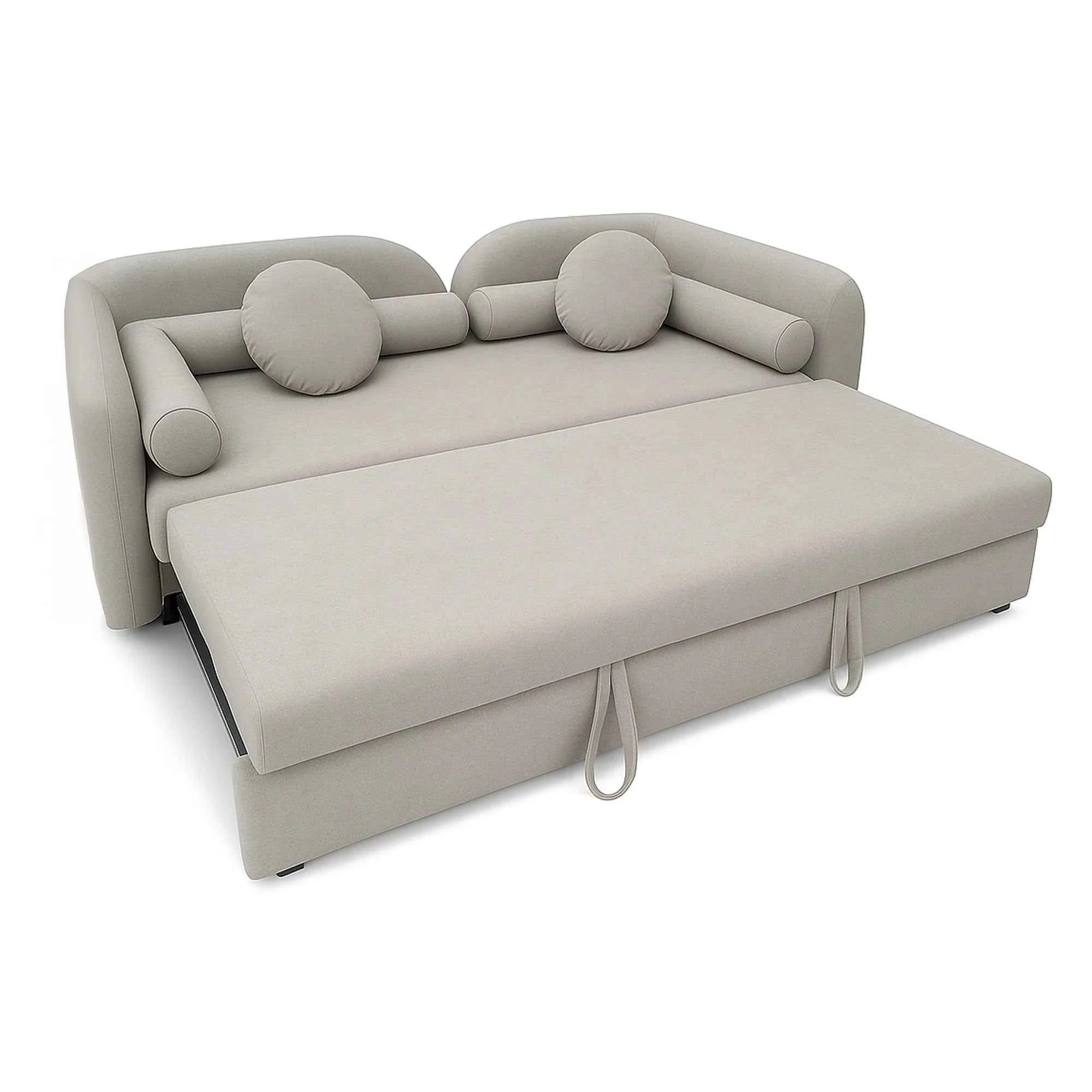 Rolland Premium Suede Sofa Bed in Beige