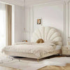 Romano Upholstered Non Storage Bed In Suede - Luxe Maple