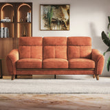 Rony Premium Suede Sofa Set - Luxe Maple - Luxe Maple