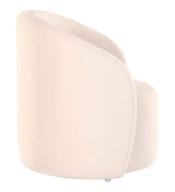 Rose Barrel Chair In Suede - Luxe Maple