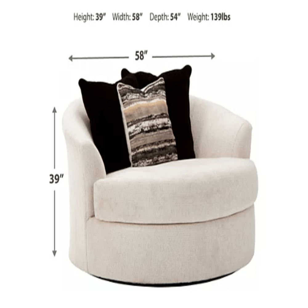 Cosmo Chair Embossing Fleece Upholstered Accent Sofa Chair - Luxe Maple