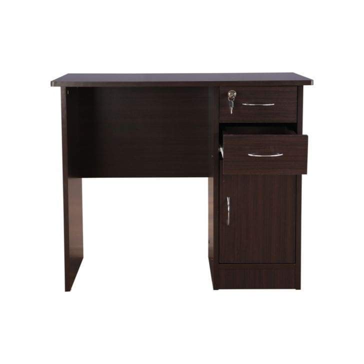 Unique Study Table in Wenge Color - Luxe Maple