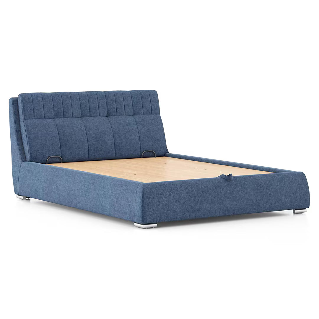 Stanford Premium Upholstered Bed In Suede - Luxe Maple - Luxe Maple