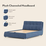 Stanford Premium Upholstered Bed In Suede - Luxe Maple - Luxe Maple