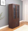 Texo Crockery Unit in Walnut Finish - Luxe Maple