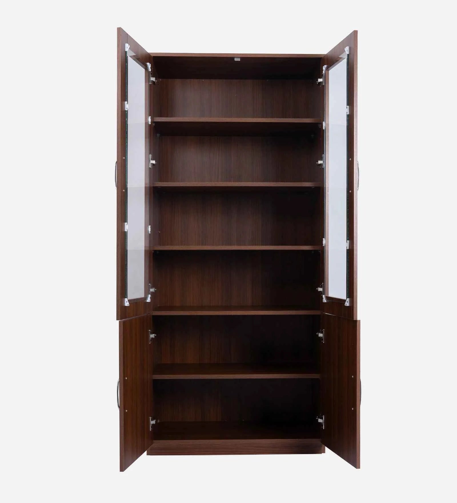 Texo Crockery Unit in Walnut Finish - Luxe Maple