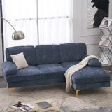 Bosco Luxury Modern Sectional Sofa Set - Luxe Maple