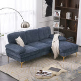Bosco Luxury Modern Sectional Sofa Set - Luxe Maple