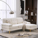 Bosco Luxury Modern Sectional Sofa Set - Luxe Maple