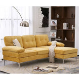 Bosco Luxury Modern Sectional Sofa Set - Luxe Maple