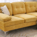 Bosco Luxury Modern Sectional Sofa Set - Luxe Maple