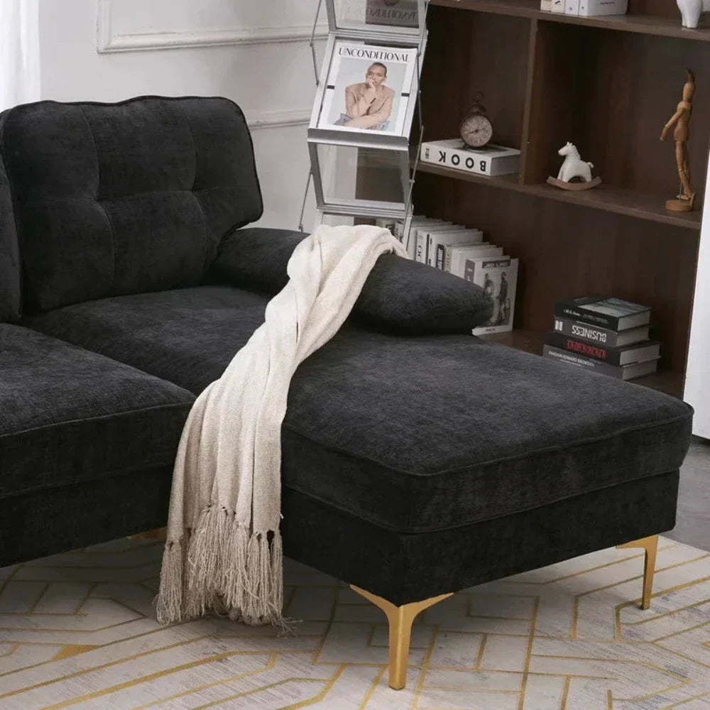 Bosco Luxury Modern Sectional Sofa Set - Luxe Maple