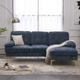 Bosco Luxury Modern Sectional Sofa Set - Luxe Maple