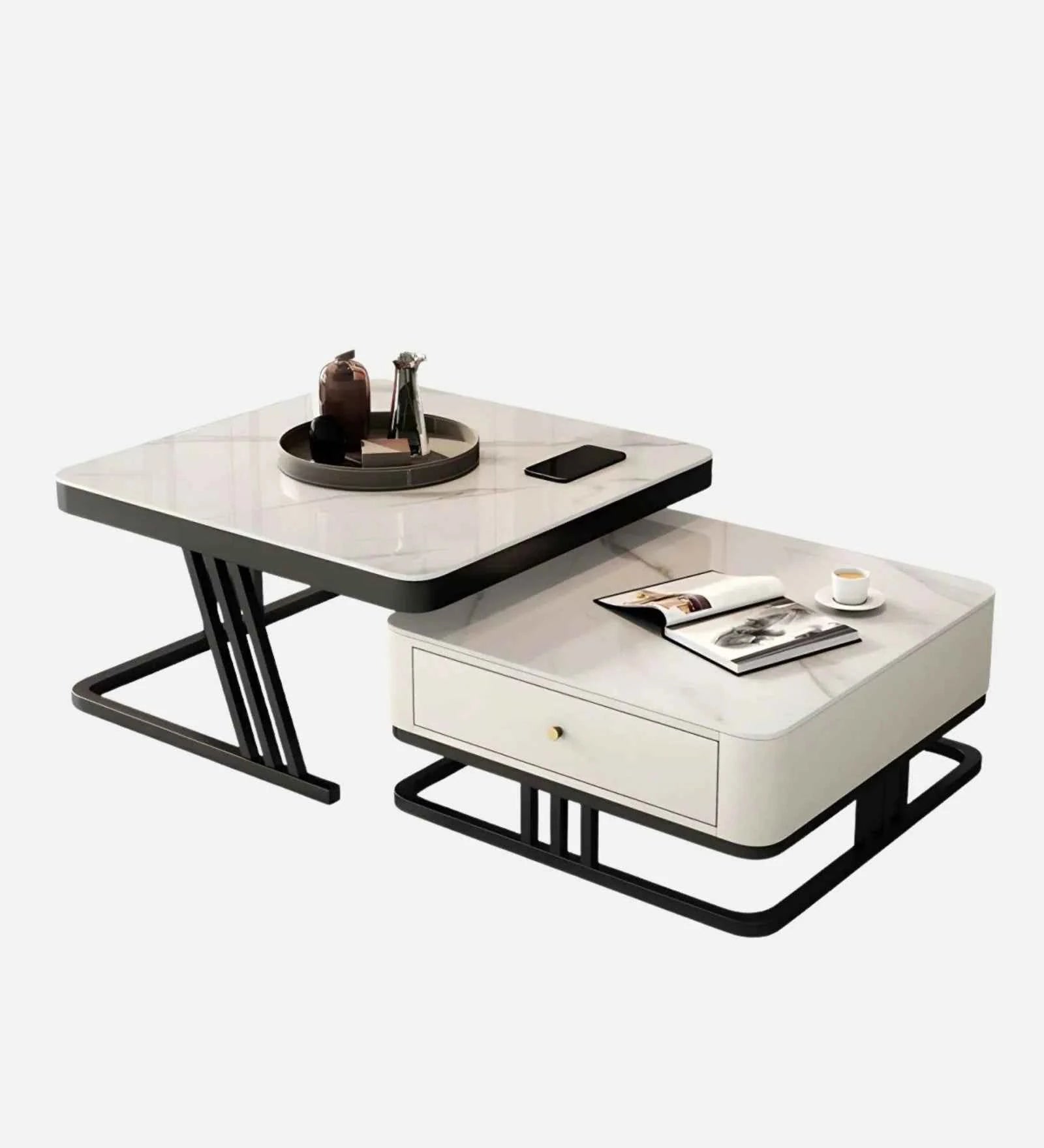 Umar Nesting Table In SS 304 - Luxe Maple