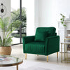 Kelvin Arm Upholstered Accent Sofa Chair - Luxe Maple