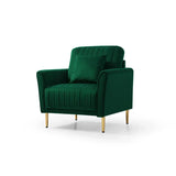 Kelvin Arm Upholstered Accent Sofa Chair - Luxe Maple