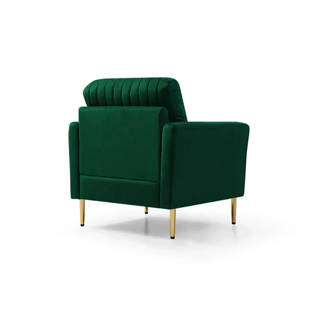 Kelvin Arm Upholstered Accent Sofa Chair - Luxe Maple